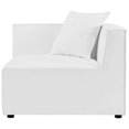 thumbnail image 6 of Sofa Corner Chair, Fabric, White, Modern Contemporary Urban Design, Outdoor Patio Balcony Cafe Bistro Garden Furniture Hotel Hospitality, 6 of 7