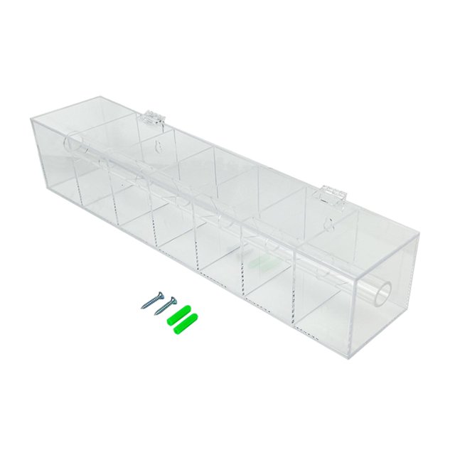 Rongfmy Acrylic Sticker Organizer Label Dispenser Lightweight Sturdy Multifunctional for 410x90x90mm