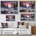 thumbnail image 4 of Designart "Winters Pine Trees majesty III" Tree Pine Floater Framed Canvas Art Print, 4 of 7