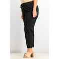 thumbnail image 3 of Style & Co. Womens Twill Tape Casual Trouser Pants, Black, Plus Size, 16W, 3 of 8