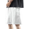 thumbnail image 1 of Diufon Men's Athletic Shorts Cotton Linen Drawstring Waisted Outdoor Sport Shorts Spring Summer Shorts with Pockets, 1 of 6
