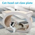 thumbnail image 2 of 2-in-1 Cat-Head Scratching Board Lounge Bed Pad, Cat Scratcher, Versatile, Natural, 2 of 6
