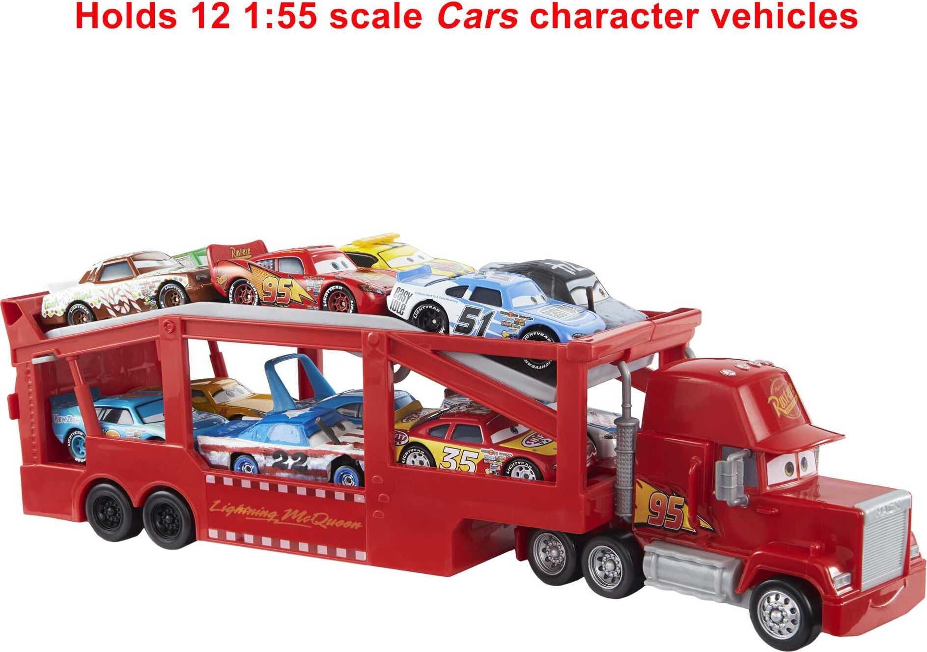 ミニカー MACK HAULER DISNEY Disney Pixar Large Mack Movie Trailer - 13-inch Toy Hauler Truck