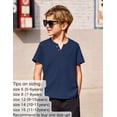 thumbnail image 4 of Arshiner 2-Pack Boy's Henley Shirt Short Sleeve Cotton T-Shirt, 4 of 7