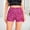 Hot Pink-a, variant on TIANZEN Women's Fashion Beaded Slim Fit Hot Pants With Sequins In Solid Color Mid Rise Straight Leg Shorts plus Size Swimsuits for Women with Shorts