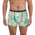 thumbnail image 1 of Fotbe Elephant and Flowers Calzoncillos Tipo Boxer con Bolsa de Soporte Total para Hombre, X-Temp Fresco, Transpirable y de Secado Rápido-X-Large, 1 of 5