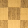 thumbnail image 1 of Ahgly Company Indoor Square Checkered Brown Modern Area Rugs, 5' Square, 1 of 4
