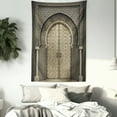 thumbnail image 4 of Antique Moroccan Decor Gate Door Image Royal Pattern Style Wall Hanging Tapestry, 4 of 5