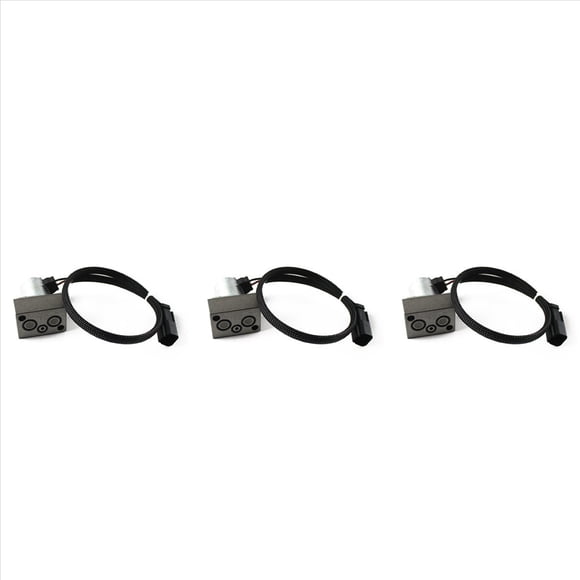 3X Électrovanne de Voiture Pompe Hydraulique Électrovanne pour PC200-7 Pcs220-7 Pcs200-8 702-21-57400 7022157400, 3 * Électrovanne, Noir