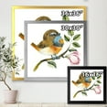 thumbnail image 4 of Designart 'Bluethroat Bird Sitting On A Branch' Traditional Framed Art Print, 4 of 4