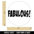 thumbnail image 2 of Fabulous Teacher School Fun Text Self-Inking Rubber Stamp Ink Stamper - Yellow Ink - Medium 1 Inch, 2 of 7