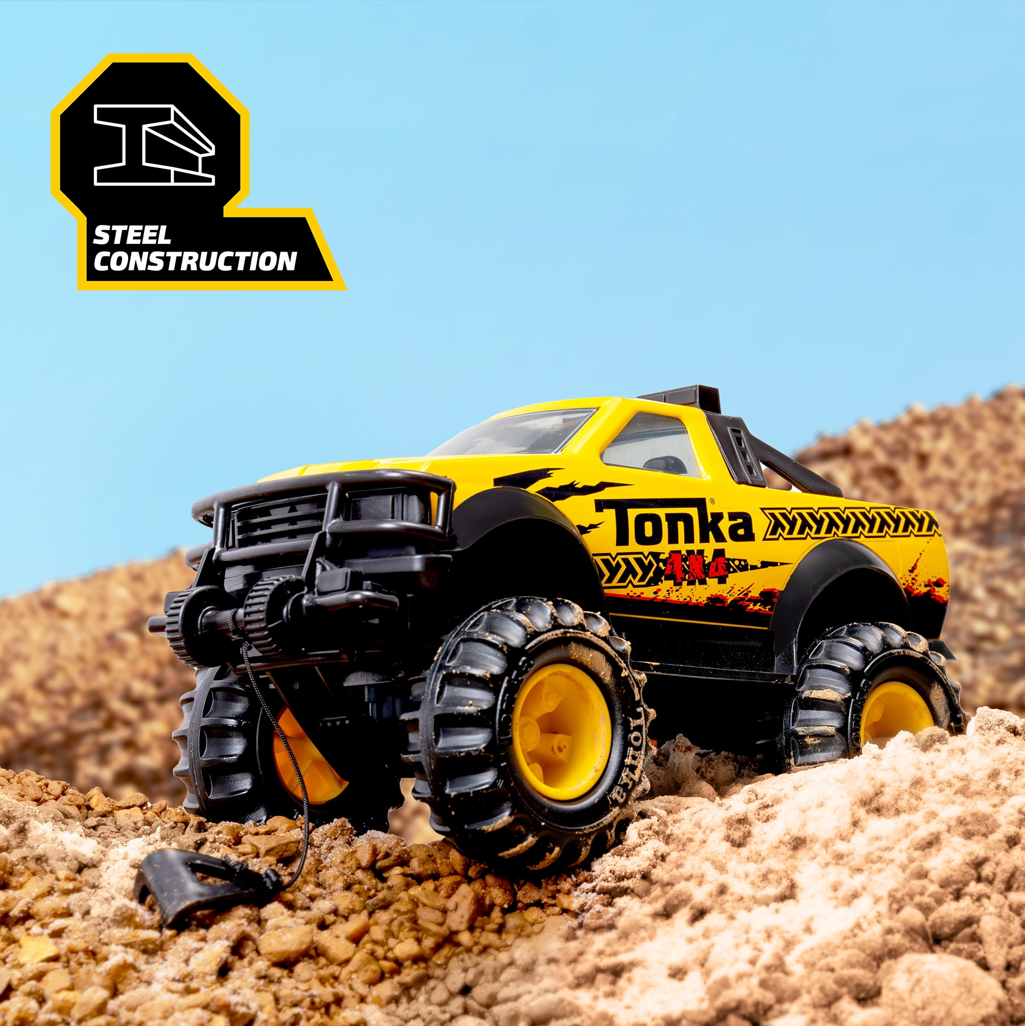 Tonka Steel Classics 4x4 Pickup Truck Metal Vehicle Toy for Kids Age 3 Walmart