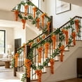 thumbnail image 4 of Iumwxz Artificial Forsythia Wisteria Garland Greenery Decorative Floral Vine Door Window Railing Home Wedding Event Spring Summer Visual Arrangement Orange, 4 of 6