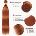 thumbnail image 3 of Hair Bundles Younghann, color naranja jengibre, liso, 30, 35, 40 cm, 3 of 7