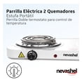 thumbnail image 3 of Parrilla Electrica Dos Quemadores Doble Termostato Estufa Nevashel Nevashel PEISP-2021, 3 of 5