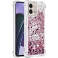 thumbnail image 3 of Case for Motorola Moto G Stylus 5G 2023 Case Glitter Cute Luxury Love Liquid Quicksand Soft TPU Girls Women Stylish Bumper Shockproof Protective Cover for Moto G Stylus 5G 2023 Rose Gold YB, 3 of 14