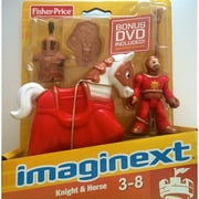 imaginext knight & horse (red)