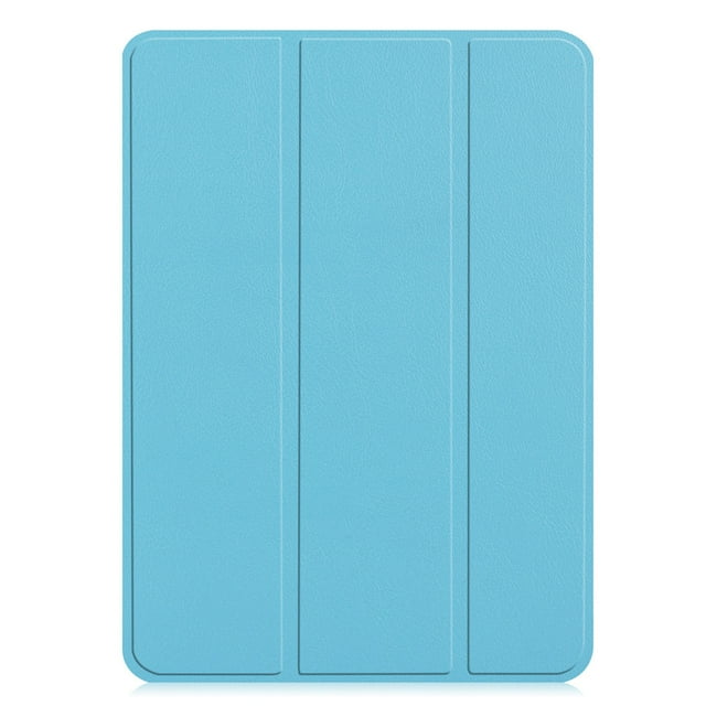 PANDACO Étui Folio en Cuir Bleu Pâle avec Couverture Intelligente pour iPad 10,2 Pouces (2019-2021)