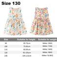 thumbnail image 2 of Vestido casual para niña, vestidos sin mangas para fiesta de verano para niños, ropa de playa para fiesta de verano, 130cm, 2 of 5