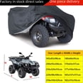 thumbnail image 1 of Durable Polyester ATV Cover - All-Weather Protection for Beach & Outdoor Use, UV Resistant, Waterproof, Dustproof, Wear-Resistant, Easy to Install, Black Vehicle Protector for ATVs, 1 of 5