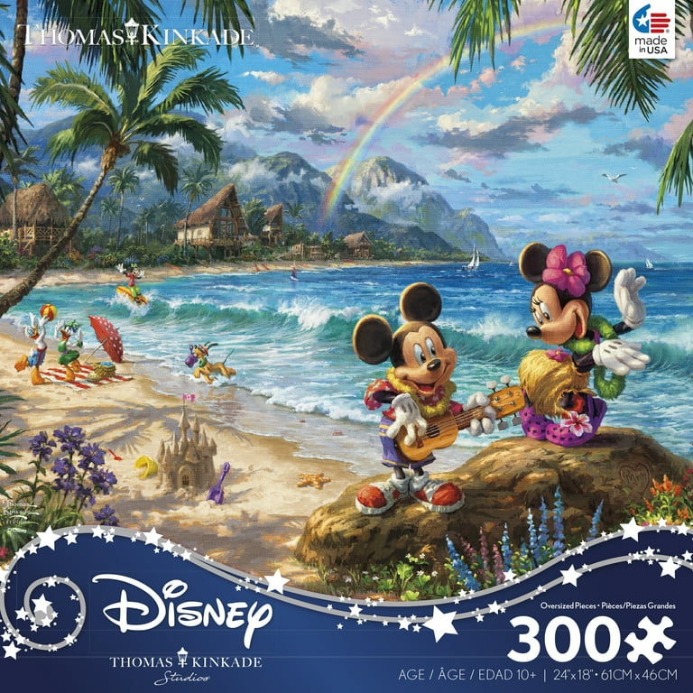 Ceaco 300-Piece Thomas Kinkade Disney Mickey & Minnie in Hawaii