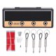 thumbnail image 1 of Porta llaves de amplificador de guitarra, soporte de metal para llaves, 4 llaveros con enchufe de guitarra, portátil, fácil de instalar, colgador de llaves para el hogar, interior, negro, 1 of 10