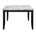 thumbnail image 3 of ACME Hussein Counter Height Table, Natural Marble & Black Finish, 3 of 3