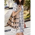 thumbnail image 3 of PULLIMORE Crochet Shoulder Bags for Women Summer Beach Tote Bag Boho Knitted Handbags (Khaki), 3 of 10