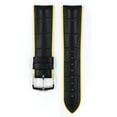 thumbnail image 3 of Hirsch Andy Leather Watch Strap - Yellow - L - 20mm - Natural Rubber, 3 of 9