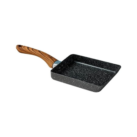 

Huaai Aluminum Japanese Style Omelette Pan Kitchen Non-Stick Pancake Pan Black S
