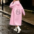 thumbnail image 5 of YUANxueke Boys Girls Raincoats EVA Long Sleeve Waterproof Hooded Jackets Casual Zipper Outwear Jackets for 3-14 Years, 5 of 8