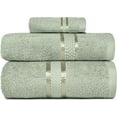 thumbnail image 5 of Dewall Maisons Chic Soft Green 8-Piece Premium Cotton Towel Set - Ultra Soft, Quick-Drying, Absorbent - 2 Bath Towels, 2 Hand Towels, 4 Washcloths - Enhance Your Bathing Experience, 5 of 6