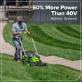 thumbnail image 6 of Greenworks 60V 25" Self-Propelled Lawn Mower with (2) 4.0 Ah Batteries & Rapid Charger 2546002, 6 of 22