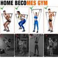 thumbnail image 3 of Pilates Bar Kit with Resistance Bands,Pilates Bar with Stackable Bands Workout Equipment for Legs,Hip,Waist and Arm,Exercise Fitness Equipment for Women & Men Home Gym Yoga Pilates, 3 of 10