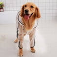 thumbnail image 4 of AURARMLET 1Pc Waterproof Dog Raincoat Transparent Hooded Comfortable Rain Jacket, 4 of 8