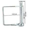 thumbnail image 3 of ziyahi 8pieces Zinc-Coated Trailer Hitch Pin Lock For Securely Attaching Trailers 8 PCS Trailer Coupler 6.3*70, 3 of 6