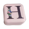 thumbnail image 1 of Puntoco Caja de Almacenamiento para exhibición de Joyas y Pendientes con 26 Letras, Organizador, Bandeja de Franela, Regalo, Almacenamiento en el hogar, 1 of 2