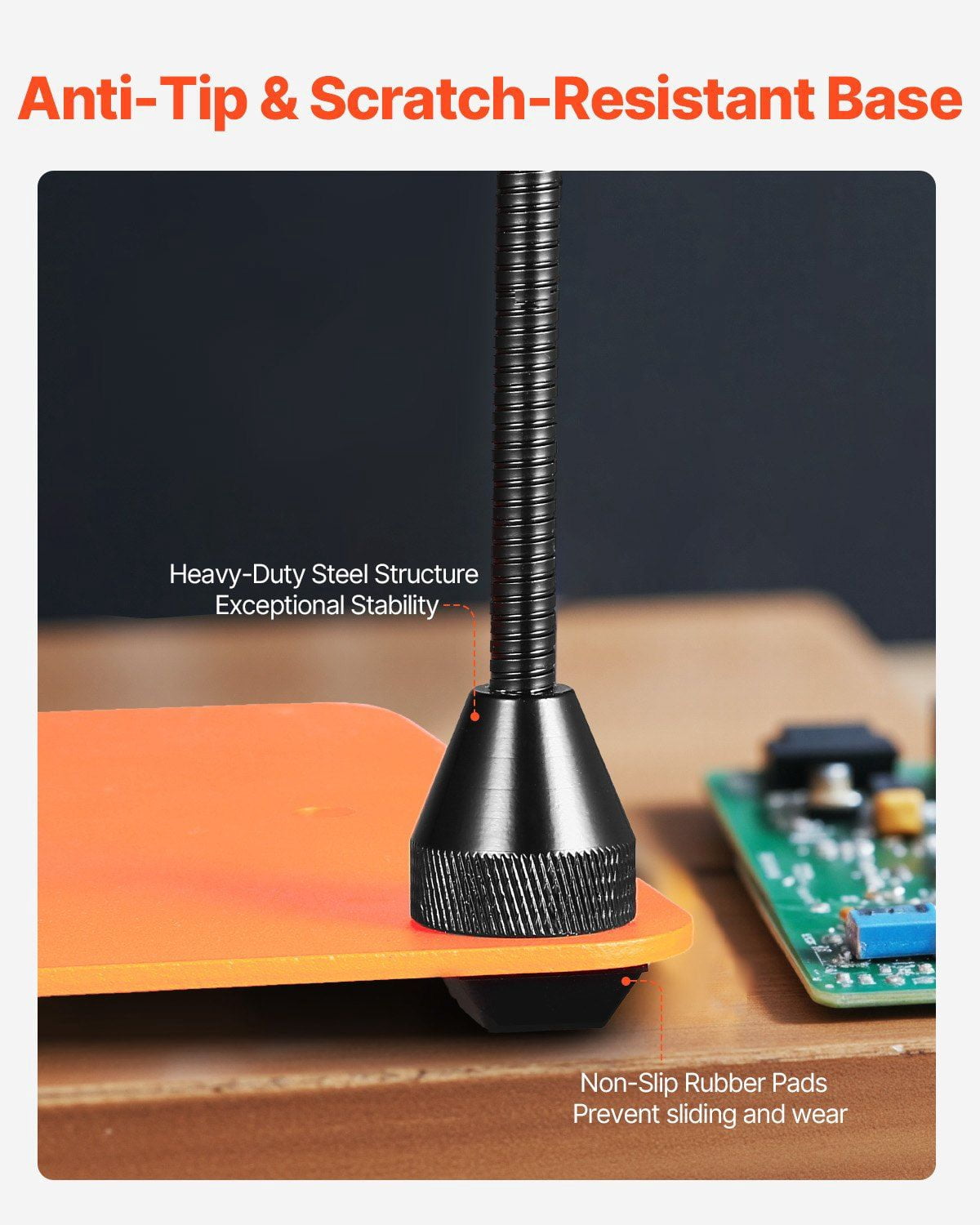 ESD Safe Helping Hands for Soldering | 4 Rotatable Arms with Magnifier for Precision Work