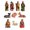 Orange, variant on 8Pcs Nativity Set Hand-Painted Resin Holy Family Figurines - Complete Christmas Nativity Scene with Angel, 3 Kings, Shepherds & Animals for Tabletop Mantel Home Decor and Gift Giving
