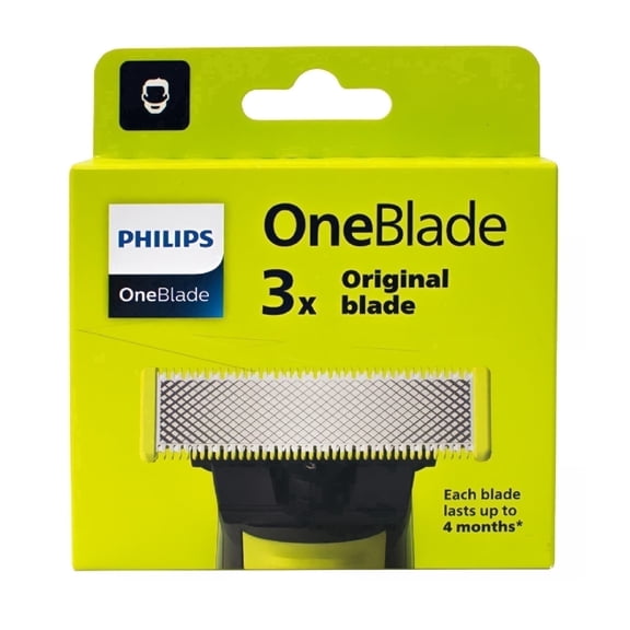 QP230/50 Replacement Blade Compatible with Philips OneBlade Electric Shaver,QP230/80,Durable Stainless Steel,3 Count