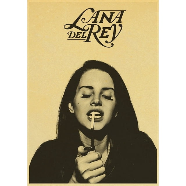 Singer Lana Del Rey Vintage Posters Born To Die Retro Kraft Paper Sticker DIY Room Bar Cafe Decor Gift Print Art Wall Paintings