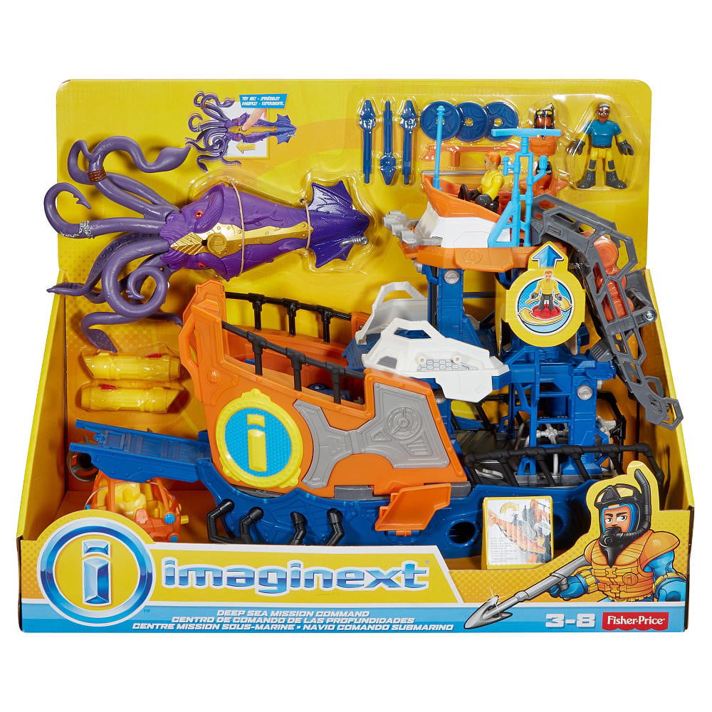 Fisher Price Imaginext NEW Ocean Boat Replacement Sea Creatures Crab Jellyfish 