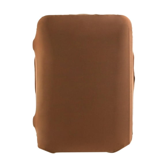 Funda protectora para maleta de viaje, Protector de maleta con ruedas de tela elástica marrón, accesorio multiusos resistente y reutilizable , 20 pulgadas