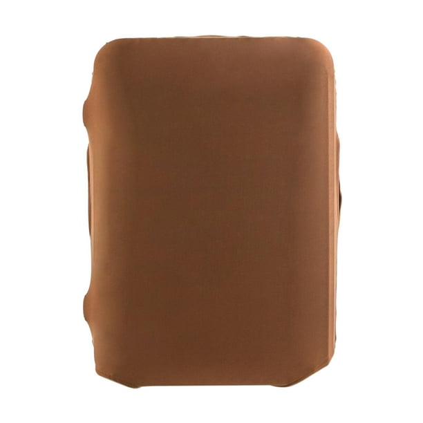 Funda protectora para maleta de viaje, Protector de maleta con ruedas de tela elástica marrón, accesorio multiusos resistente y reutilizable , 24 pulgadas