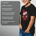 thumbnail image 6 of Boy's Marvel Christmas Spider-Man Santa Hat  Graphic Tee Black Small, 6 of 10