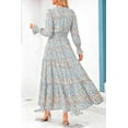 thumbnail image 3 of PRETTYGARDEN Women's Floral Maxi Dress Spring Long Sleeve V Neck Casual A Line Long Flowy Boho Party Dresses, 3 of 7