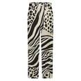 thumbnail image 5 of Animal Print Zebra Leopard Winter Female Pants Flannel High Waist Women Pants Lady Warm Straight Leg Plush Trousers, 5 of 7