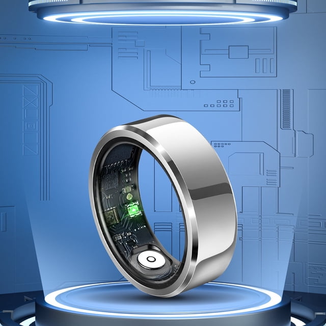 Anillo inteligente Moqsnm para fitness, para hombre y mujer, IP68, con podómetro, calorías y sueño, para Android e iOS.