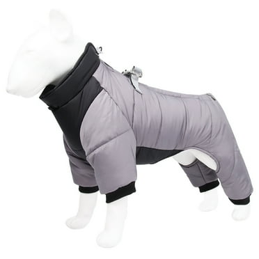 Warm Dog Coat, 4 Legs Covered Windproof Waterproof Winter Warm Dog Jacket Outdoor Dog Costume for Small Medium Large Dogs
