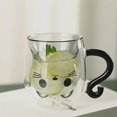 thumbnail image 3 of Wmool Cute Cat / Kitten Glass Clear Tea / Coff g Cup AU, 3 of 9
